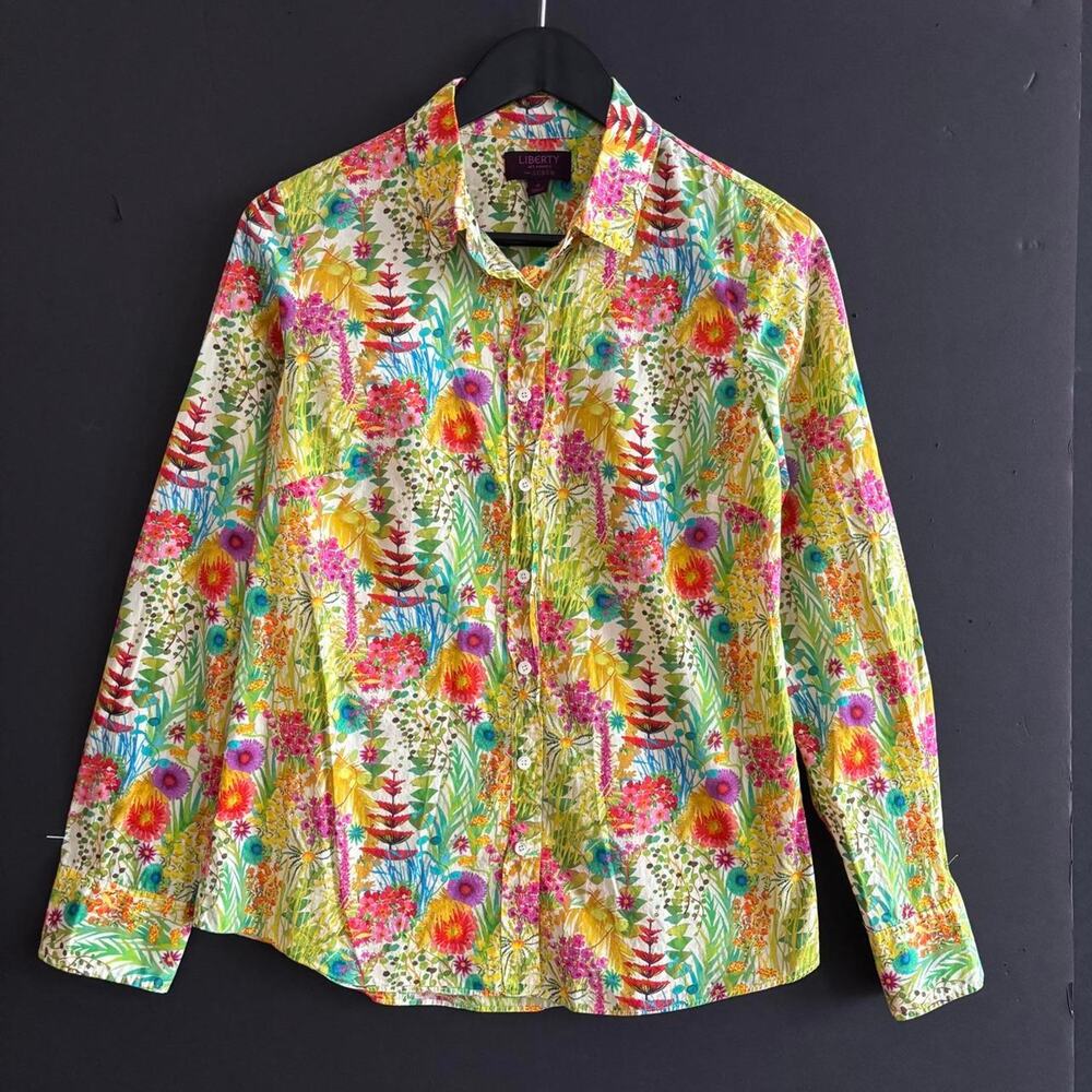 J.Crew x Liberty Art Fabrics Floral Cotton Button Preppy Shirt - Size 4